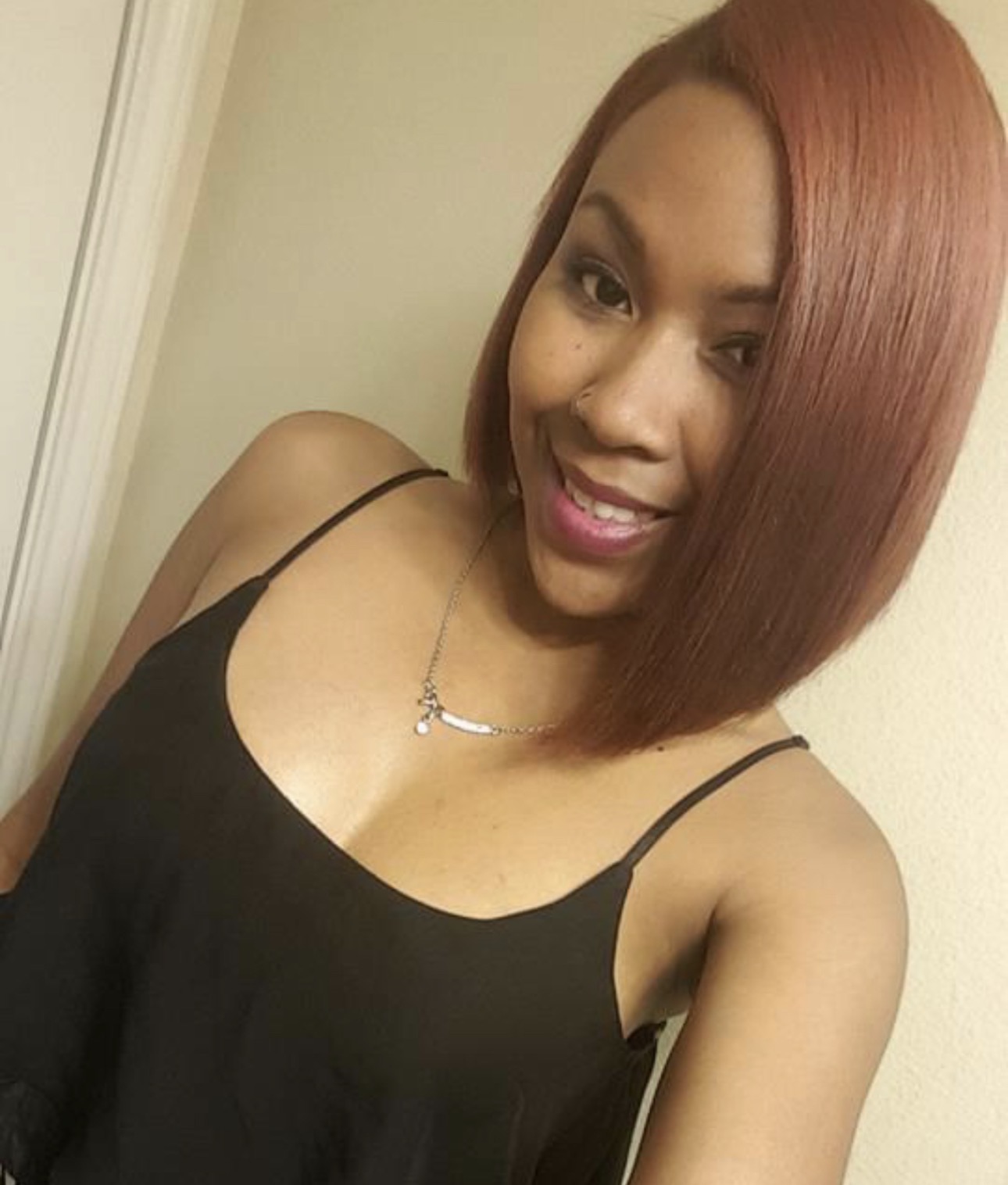 Auburn bob hairstyle
