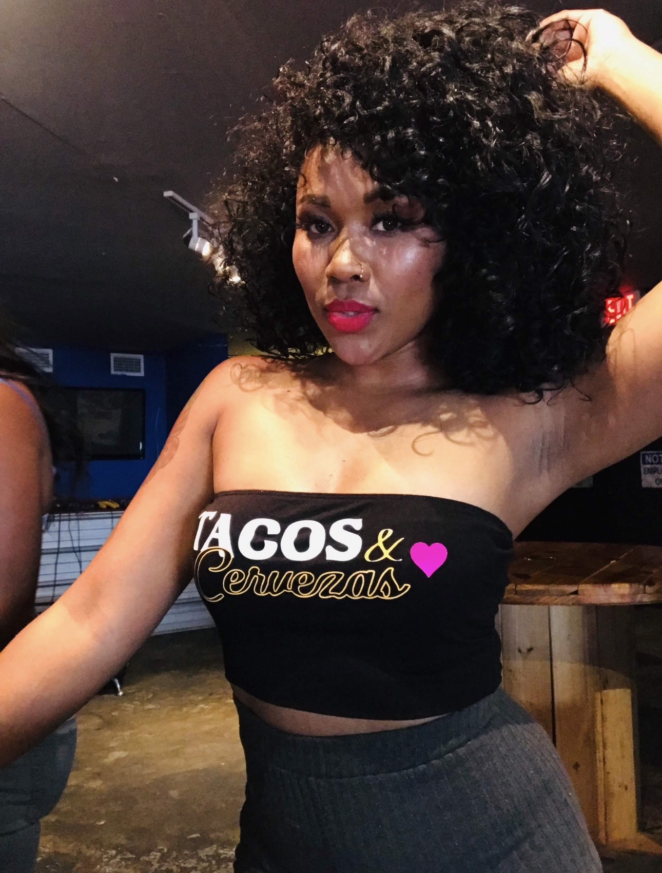 Natural curly hairstyle during 2019
